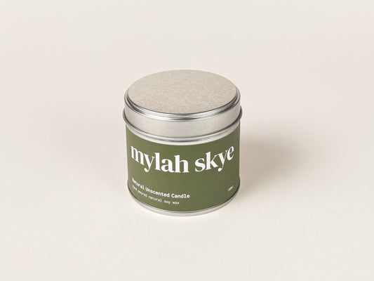 Natural Unscented Candle 180ml