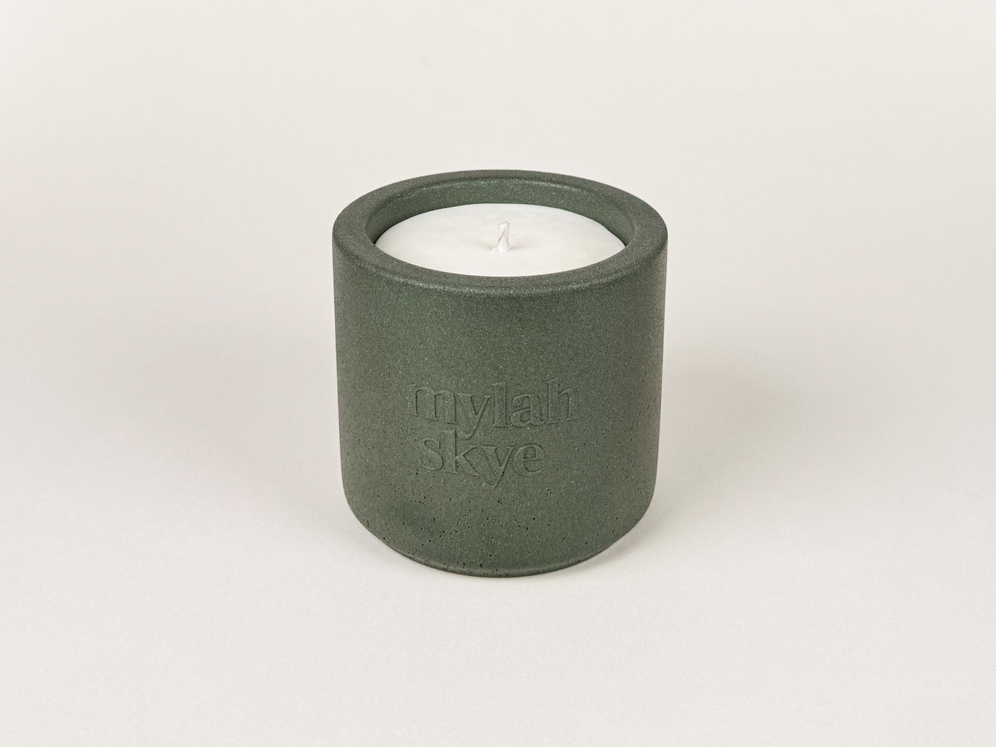 Jesmonite Refillable Candle Holder with Fragrance Oil Candle 260ml