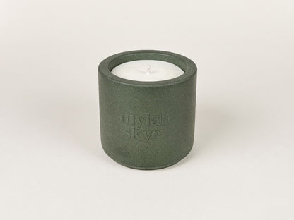 Jesmonite Refillable Candle Holder with Fragrance Oil Candle 260ml