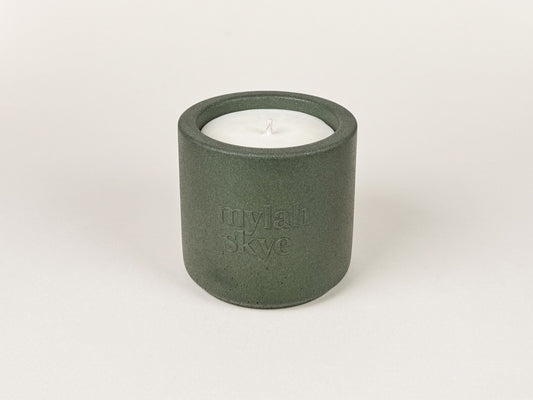 Jesmonite Refillable Candle Holder with Fragrance Oil Candle 260ml
