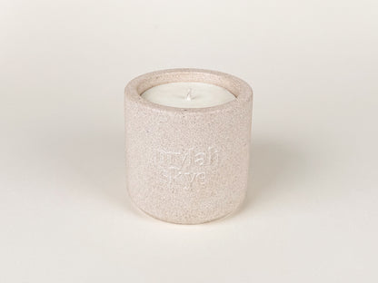 Jesmonite Refillable Candle Holder with Fragrance Oil Candle 260ml