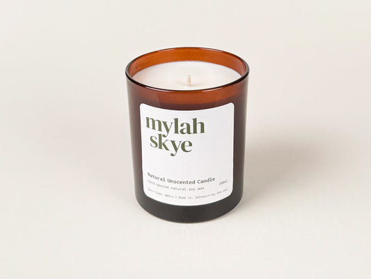 Natural Unscented Candle 200ml