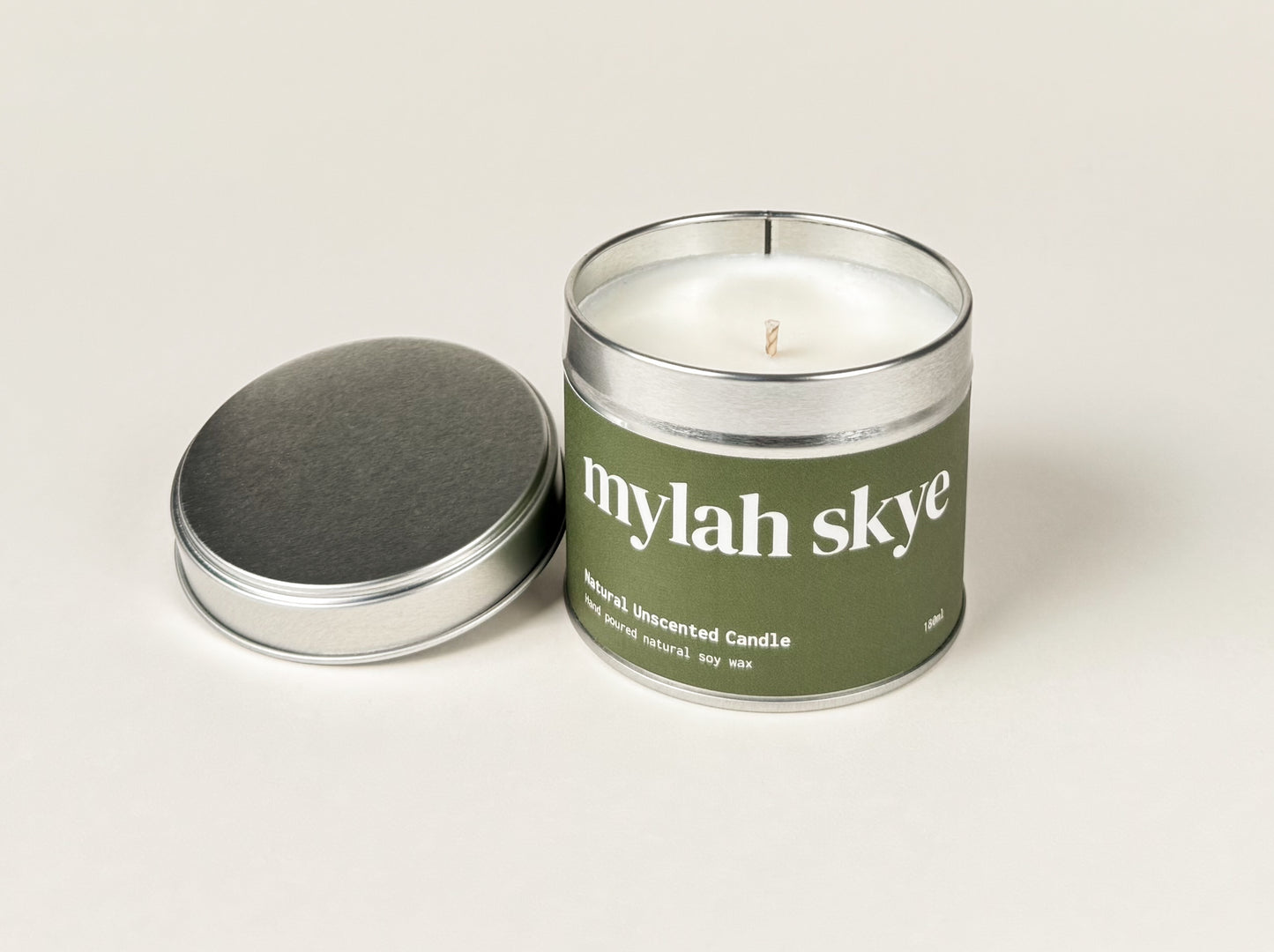 Natural Unscented Candle 180ml